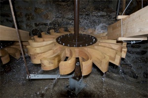 Roue a plat du moulin a farine