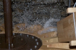 Roue a plat en bois